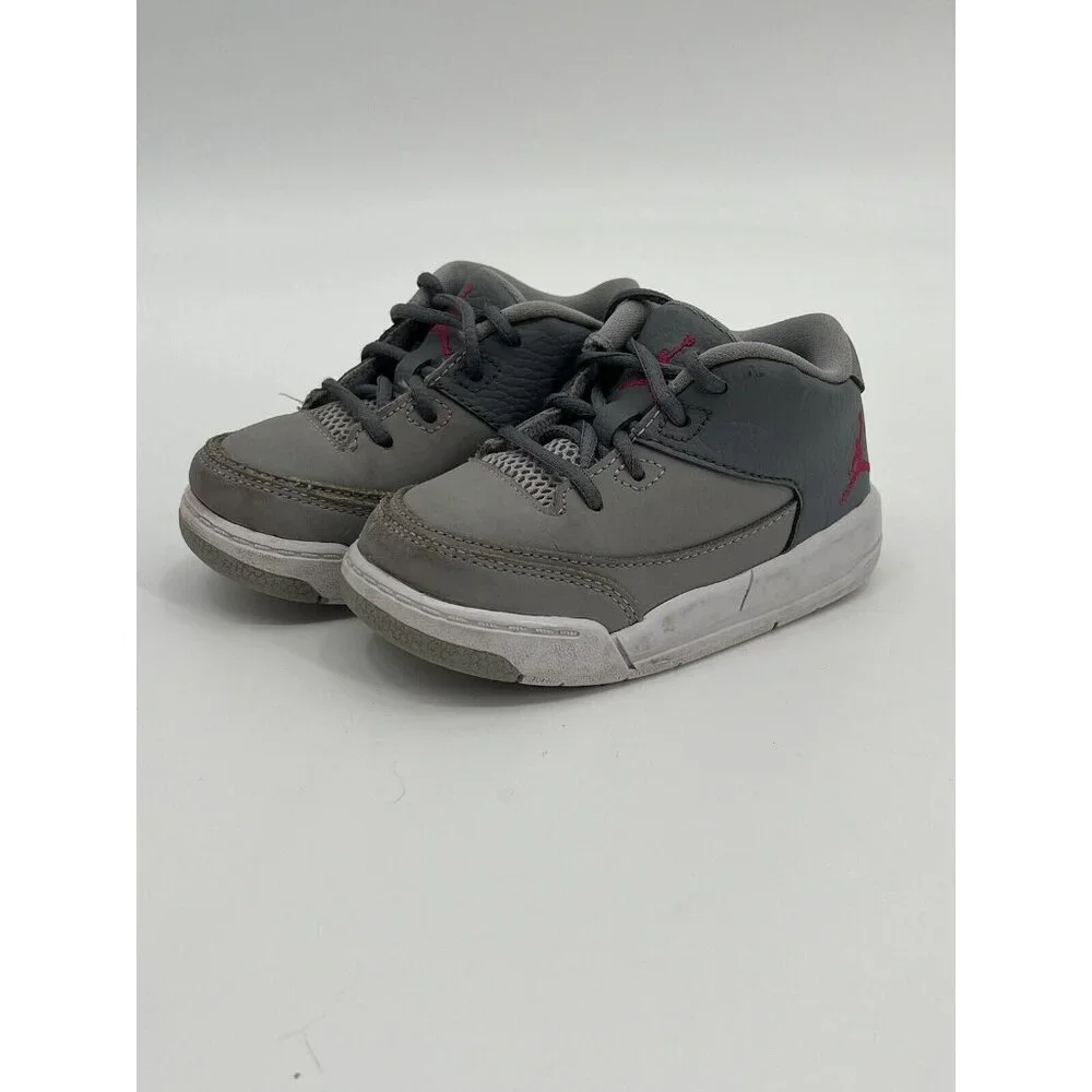 Nike Air Jordan‎ Flight Origin 3 Size 6C Style 820252-009 Gray Pink Shoes